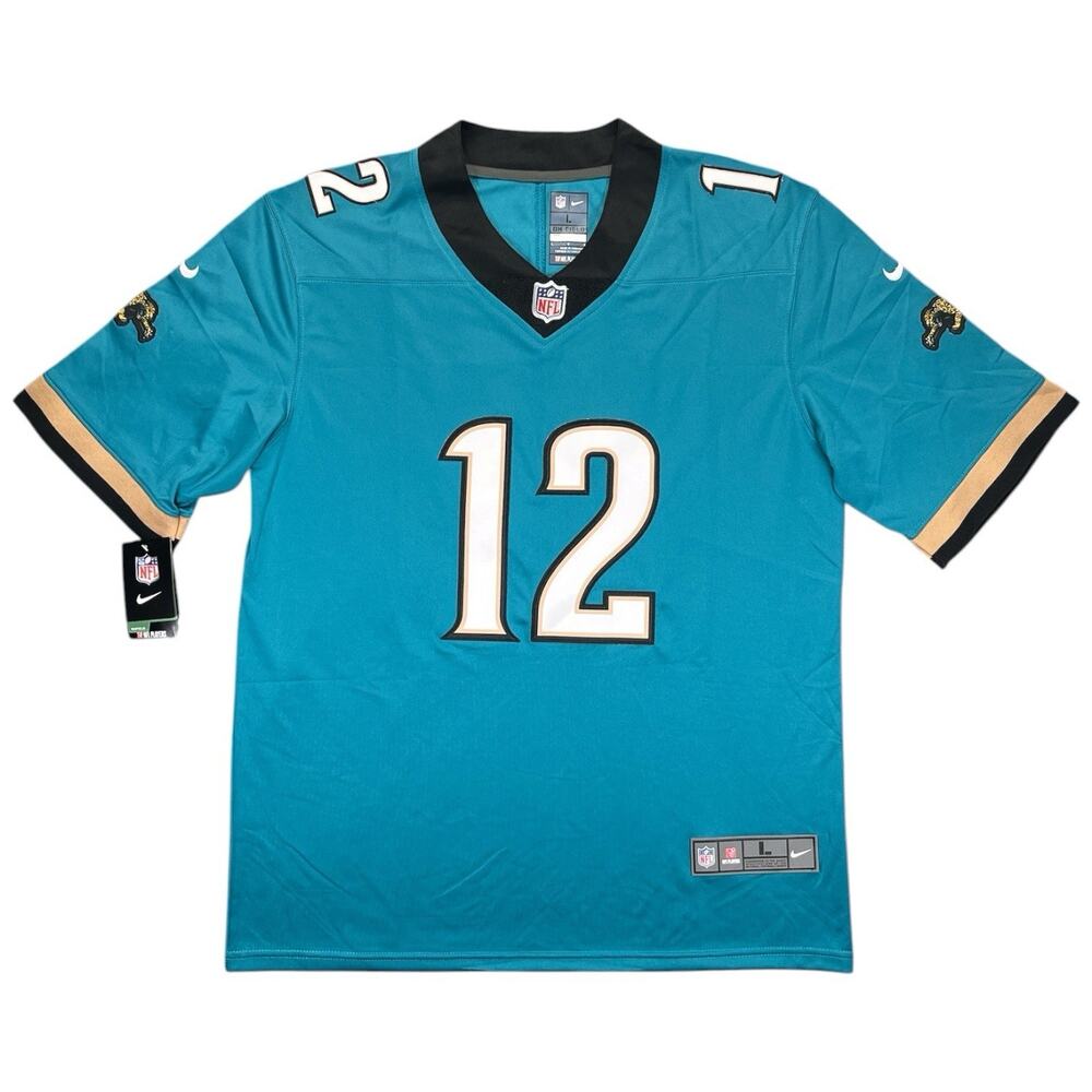 Nike On Field Jaguars Jersey L NWT Long Cat Patch Custom Hunter #12 Teal